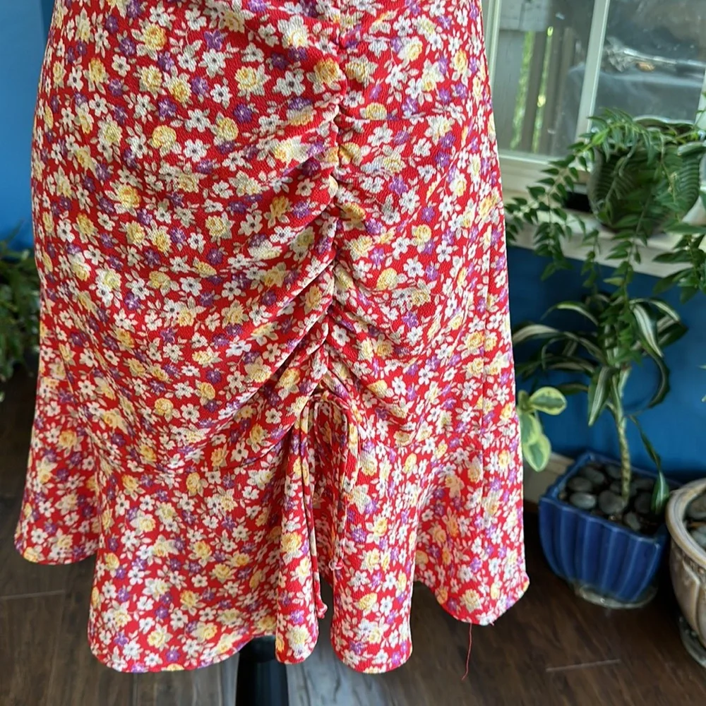 💐Spring sale! 50% off!💐Floral Fit and Flare Dress - Picture 3 of 8